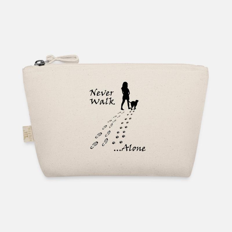 süßes Never walk alone Hunde Design Bio-Täschchen