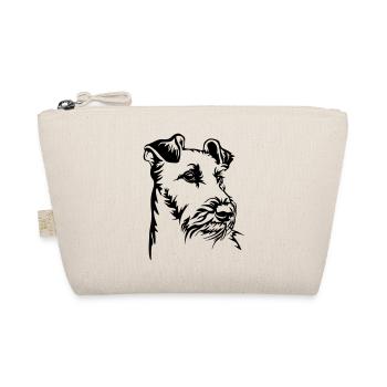 Irish Terrier Kopf - Bio-Täschchen - Natur - Vorne