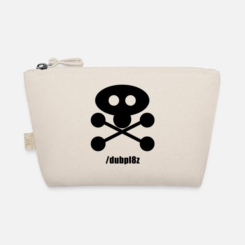 DUBPL8Z logo design REVERSE with social tag Organic Pouch