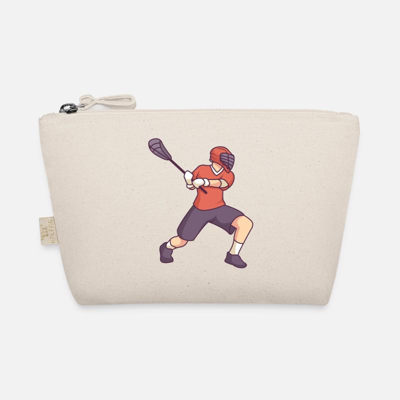 Lacrosse Player Organic Pouch