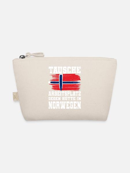 Tausche Arbeitsplatz Gegen Hütte In Norwegen - Bio-Täschchen - Natur