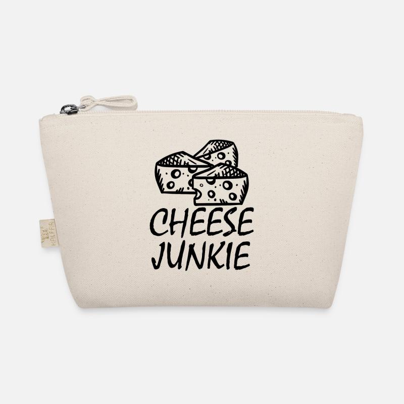 Cheese Junkie Lustiger Käse Spruch Geschenk - Bio-Täschchen - Natur