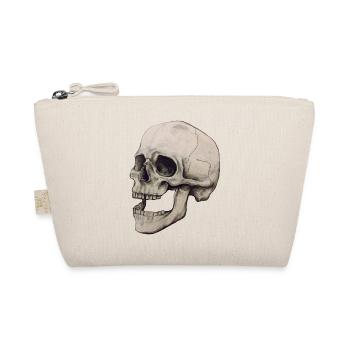 skeleton skull - Organic Pouch - nature - Front