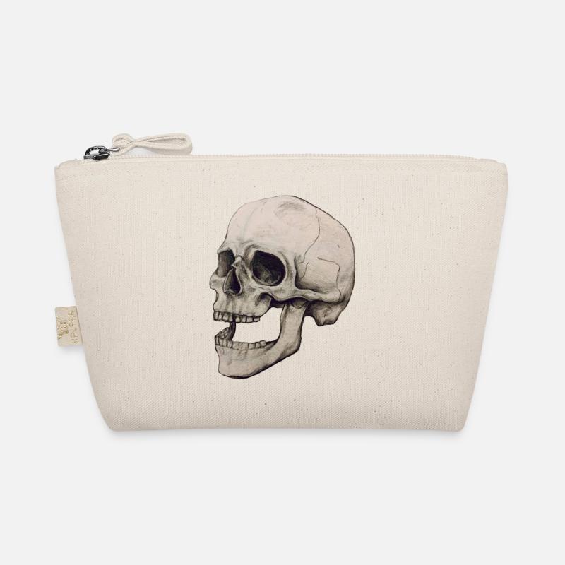 skeleton skull Organic Pouch