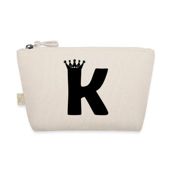 buchstabe K krone - Bio-Täschchen - Natur - Vorne
