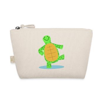 Tortue de danse dessinée à la main - Trousse biologique - nature - Devant