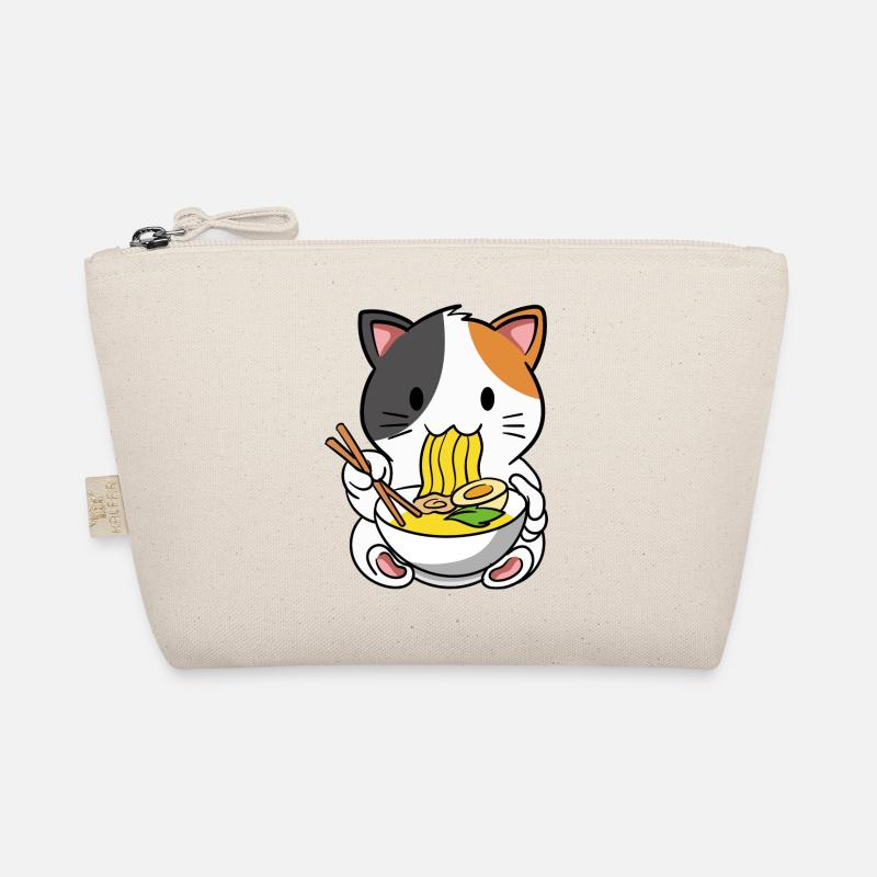 Katze Ramen Nudelsuppe - Bio-Täschchen - Natur