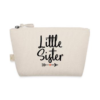 little sister geschenk geburt kleine Schwester - Bio-Täschchen - Natur - Vorne