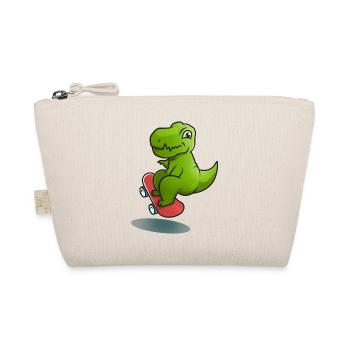 Dino Rollschuh - Bio-Täschchen - Natur - Vorne