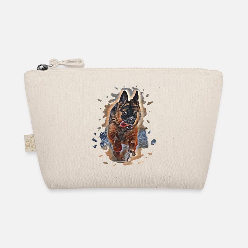 German Shepherd art - Organic Pouch - nature