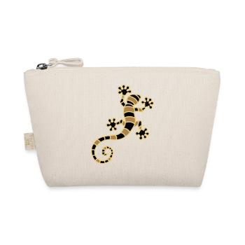 Tropical gecko three color print - Organic Pouch - nature - Front