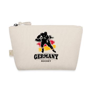 EISHOCKEY GERMANY PINSELSTRICHE - Bio-Täschchen - Natur - Vorne
