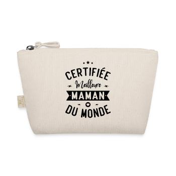 Certifiée Meilleure Maman du Monde Cadeau Pour Mom - Trousse biologique - nature - Devant