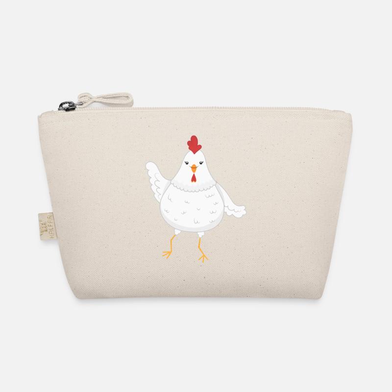 Huhn Hühner - Bio-Täschchen - Natur