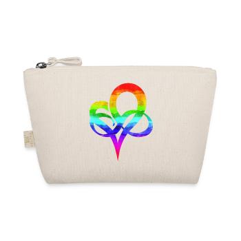 Polyamory heart symbol gradient LGBTQ - Organic Pouch - nature - Front