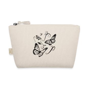 papillon Tatoo cadeau petite amie fleurs Ranke - Trousse biologique - nature - Devant