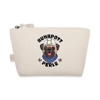 Mops Ruhrpott Perle - Bio-Täschchen - Natur - Vorne