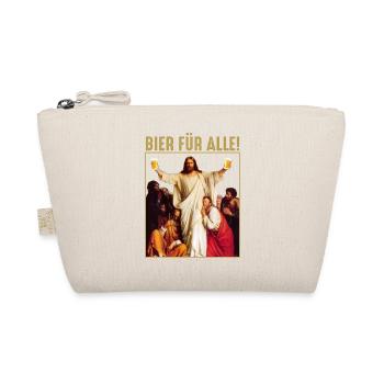 Jesus Bier für alle - Bio-Täschchen - Natur - Vorne