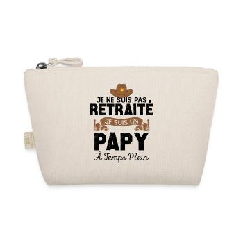 Papy Retraité Cadeau Humour Personnalisé - Trousse biologique - nature - Devant