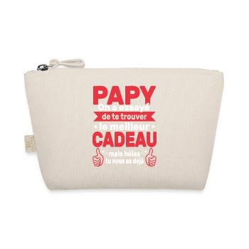 Cadeau Grand Père Papy Personnalisé Anniversaire - Trousse biologique - nature - Devant