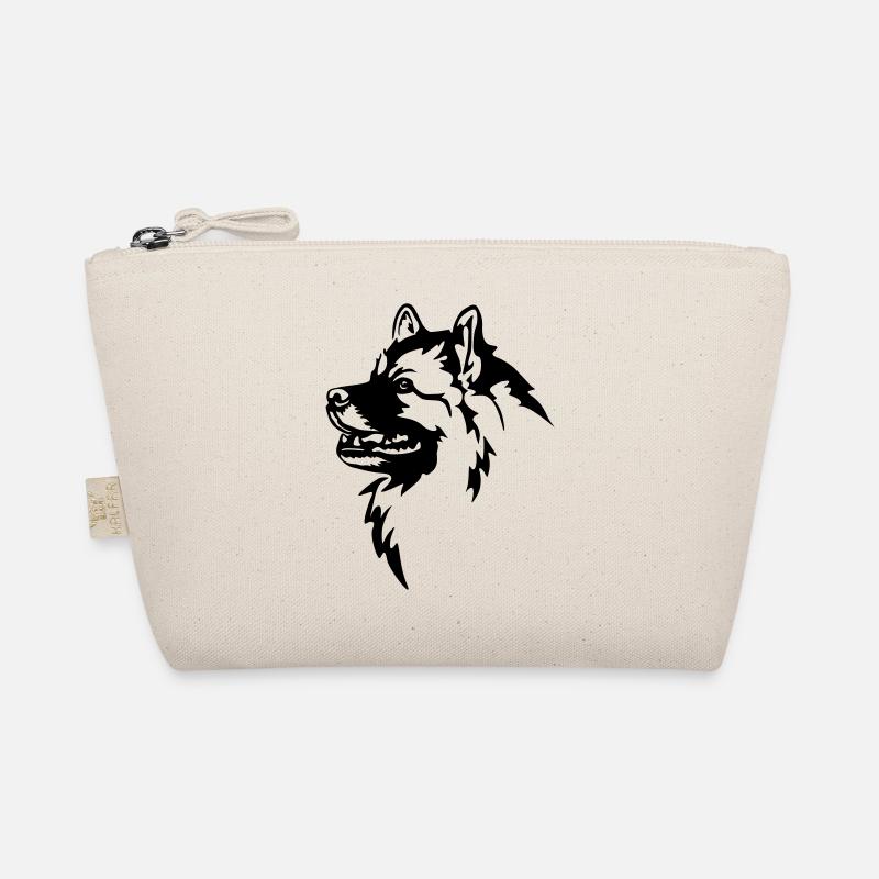 Wolfsspitz Head Organic Pouch