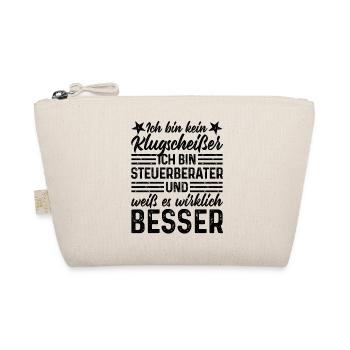 Steuerberater lustiger Spruch kein Klugscheißer - Bio-Täschchen - Natur - Vorne