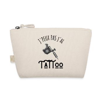 je peux pas j'ai tattoo - Trousse biologique - nature - Devant