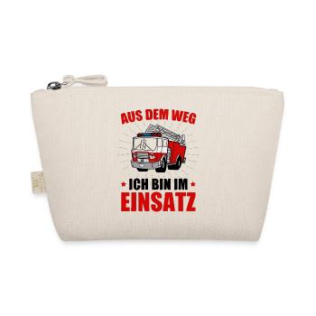 Feuerwehr Kindergartenkind Aus dem Weg - Bio-Täschchen - Natur - Vorne