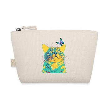 butterfly loves the cat - Organic Pouch - nature - Front
