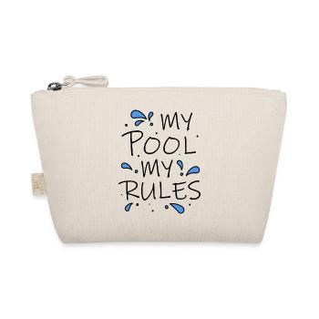 My Pool My Rules! cooler lustiger Spruch - Bio-Täschchen - Natur - Vorne