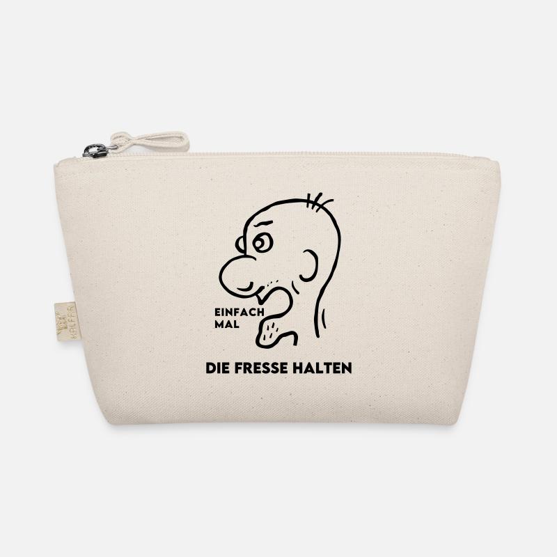 Mann Comic Wütend Böse Streit - Fresse halten Bio-Täschchen