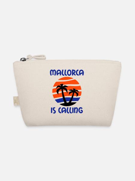 Mallorca is calling (palm trees, island, water, sun) - Organic Pouch - nature - Front