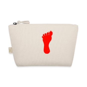 red left foot - Bio-Täschchen - Natur - Vorne