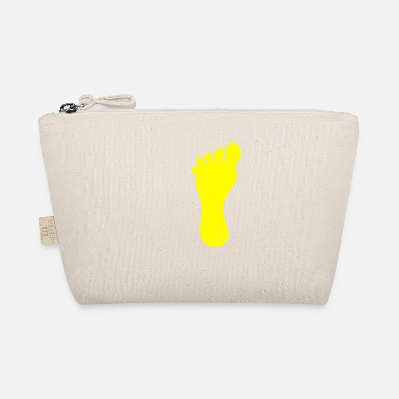 yellow left foot - Bio-Täschchen - Natur