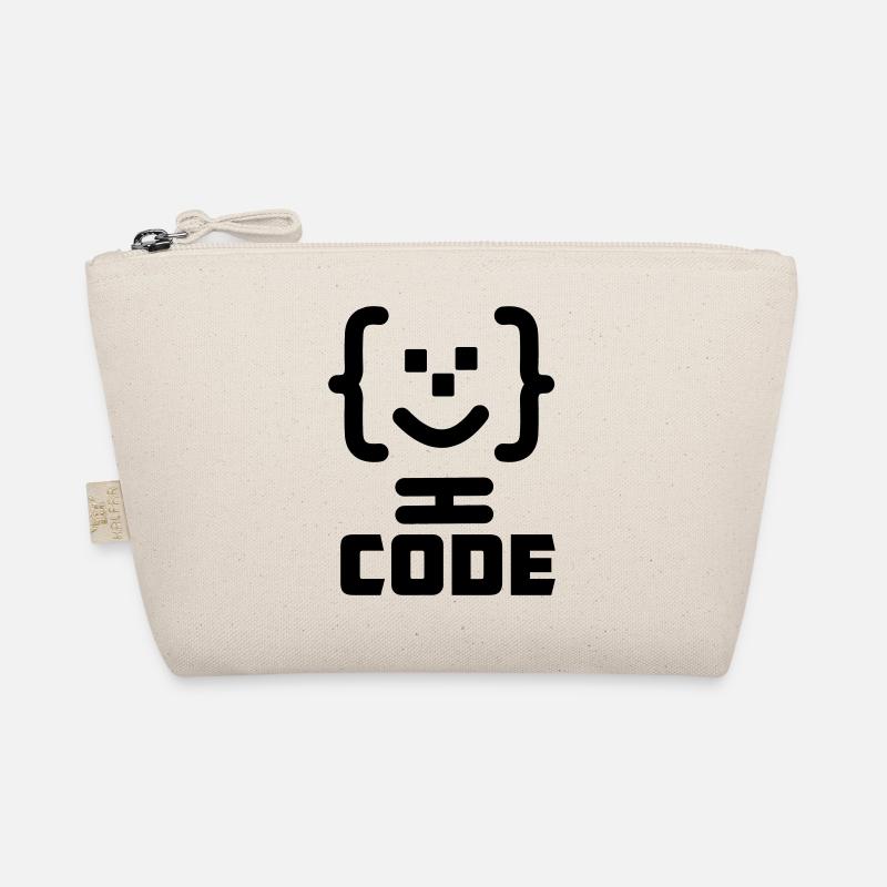 Hauptprogrammierer-Code-Logo mit Text CODE - Bio-Täschchen - Natur
