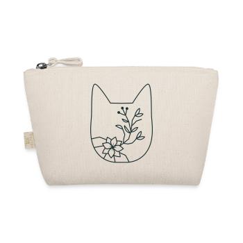 FLEUR florale tête de chat - Trousse biologique - nature - Devant
