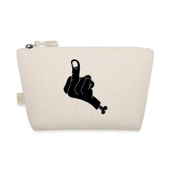 Main coupée et vulgarité (noir) - Trousse biologique - nature - Devant