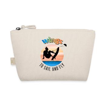 wings Kyte surf jump - Organic Pouch - nature - Front