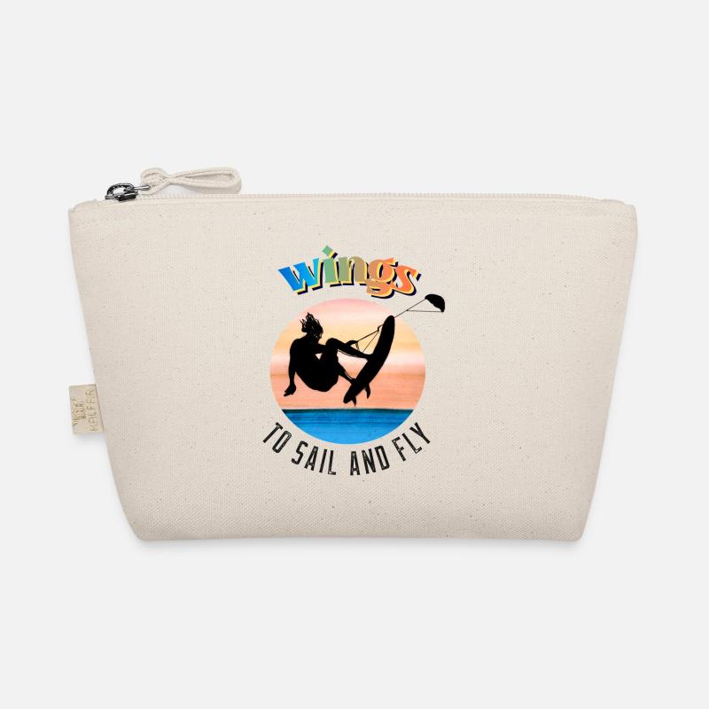 Flügel Kyte Surf Jump - Bio-Täschchen - Natur