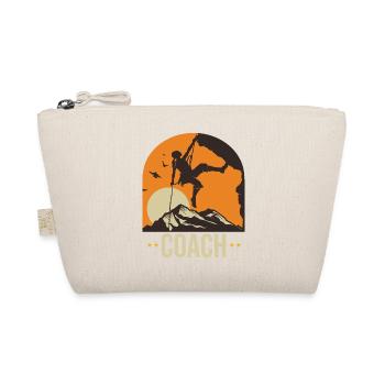 climbing coach climb climb climbing climbing woman - Organic Pouch - nature - Front