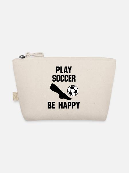 Jouer au football, être heureux (partie d’une jambe, football) - Trousse biologique - nature - Devant