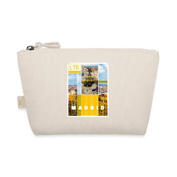 Madrid Spain City Skyline Holiday Love - Organic Pouch - nature - Front