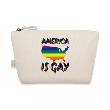 pride america queer gay lesbienne love bi trans - Trousse biologique - nature - Devant