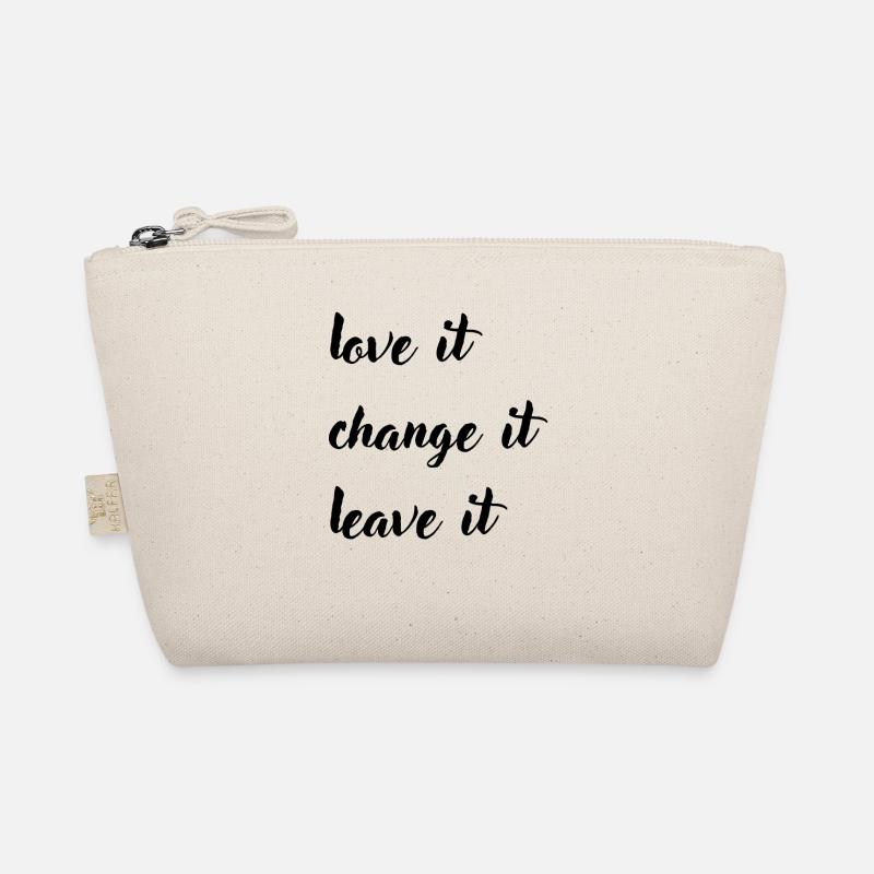love it change it leave it - Bio-Täschchen - Natur