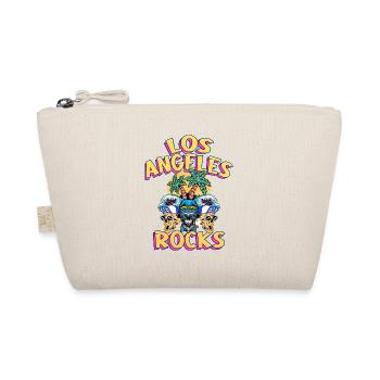 Los Angeles USA Summer Beach Palm Trees Skull - Organic Pouch - nature - Front