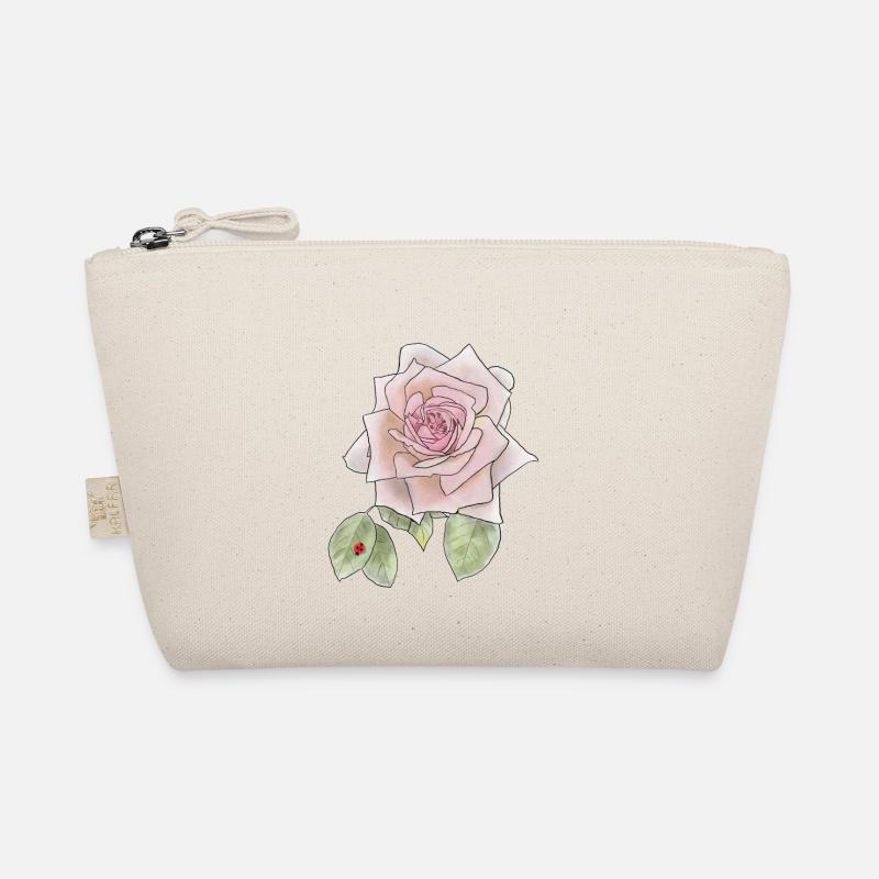 Rose und Marienkäfer Bio-Täschchen