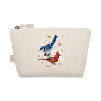 The Northern Cardinal and the Blue Jay - Organic Pouch - nature - Front