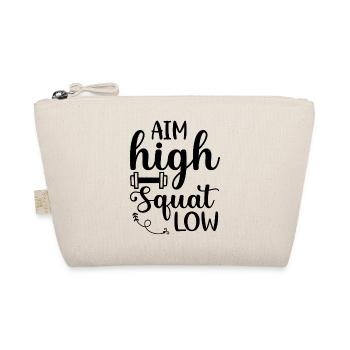 Squats Squat Weightlifting Gym Workout Squats - Organic Pouch - nature - Front