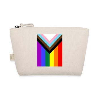 Regenbogen Pride Flagge - Bio-Täschchen - Natur - Vorne