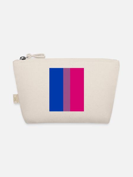 LGBTQ Bi Flagge - Bio-Täschchen - Natur - Vorne
